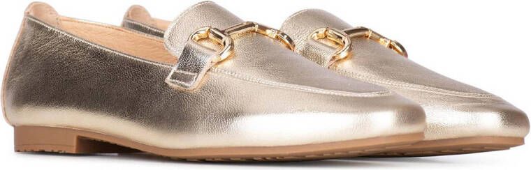 PS Poelman Odette leren loafers goud