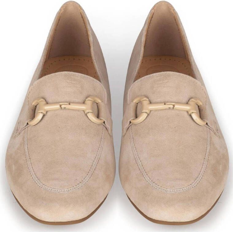 PS Poelman Odette suède loafers beige