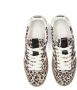 PS Poelman Polaro suède sneakers met panterprint beige - Thumbnail 3