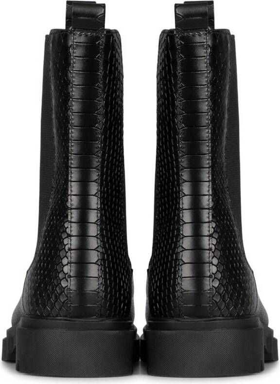 PS Poelman Sophie leren chelsea boots zwart