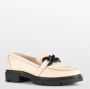 PS Poelman SOPHIE Dames Loafers met ketting Crème - Thumbnail 2