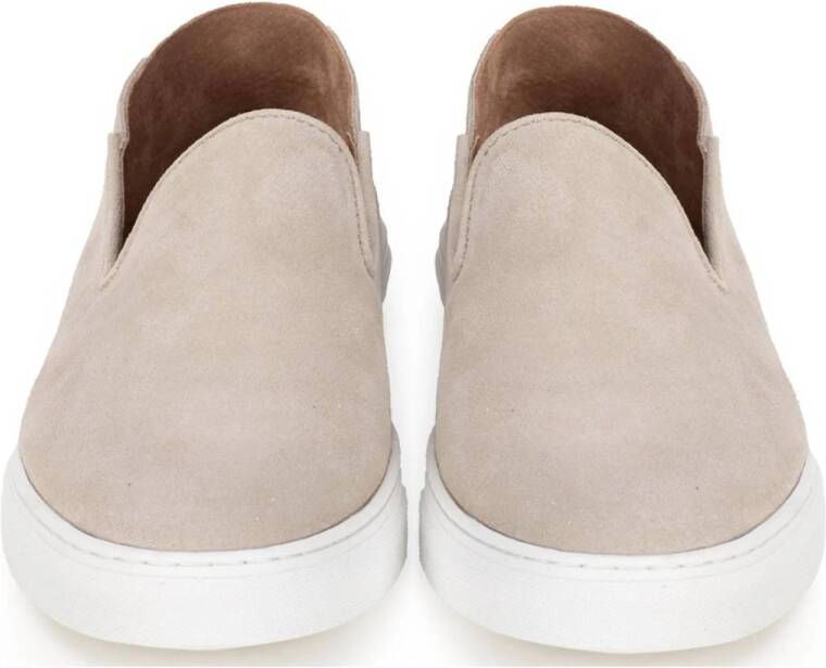 PS Poelman suède loafers lichtbeige
