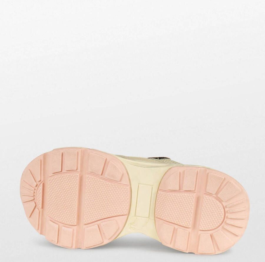 PS Poelman Tokio leren sneakers beige roze