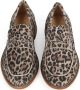 PS Poelman Vorde leren loafers met panterprint bruin - Thumbnail 3