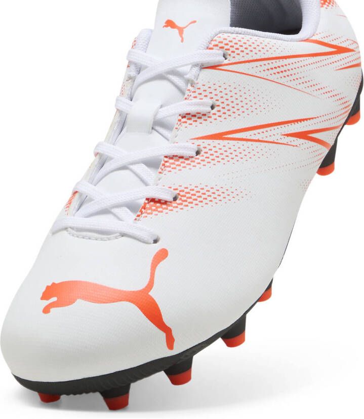 Puma ATTACANTO FG AG Jr Junior voetbalschoenen wit rood