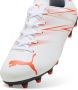 Puma ATTACANTO FG AG Jr Junior voetbalschoenen wit rood - Thumbnail 3