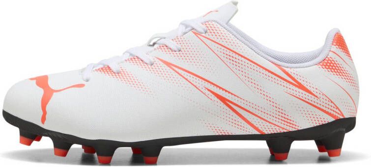 Puma ATTACANTO FG AG Jr Junior voetbalschoenen wit rood
