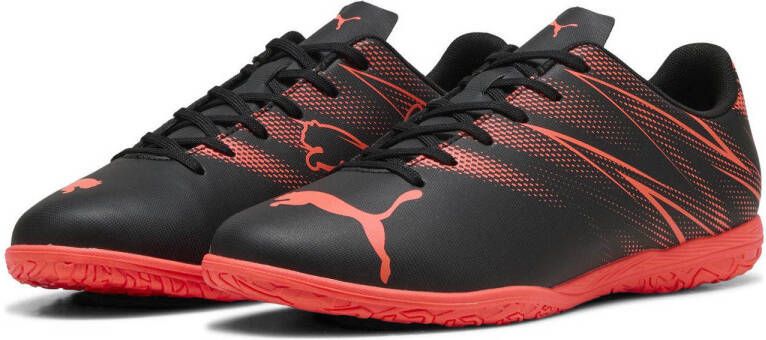 Puma Attacanto IT Senior voetbalschoenen zwart oranjerood