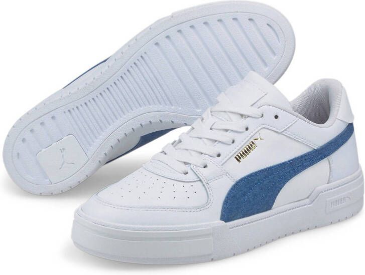Puma California Pro Denim sneakers wit kobaltblauw