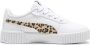 Puma Carina 2.0 Animal sneakers wit beige goud Meisjes Imitatieleer Dierenprint 34 - Thumbnail 5