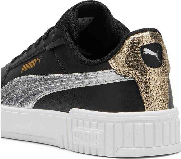 Puma Carina 2.0 Metallic Shine sneakers zwart zilver goud