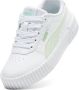 Puma Carina 2.0 sneakers wit lichtgroen Imitatieleer Effen 28 - Thumbnail 4