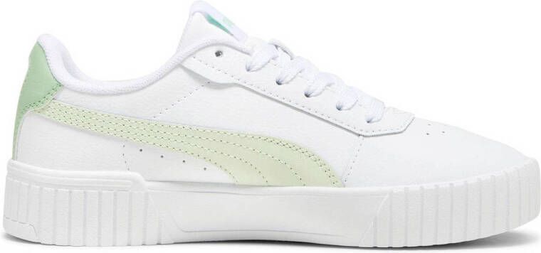 Puma Carina 2.0 sneakers wit lichtgroen