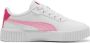 Puma Carina 2.0 sneakers wit lichtroze Jongens Meisjes Imitatieleer Effen 30 - Thumbnail 4