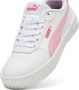 Puma Carina 2.0 sneakers wit roze Meisjes Imitatieleer Effen 35.5 - Thumbnail 3
