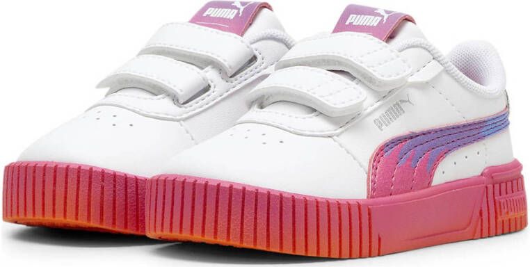 Puma Carina 2.0 Trolls sneakers wit fuchsia oranje