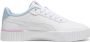 Puma Carina 2.0 Tropical sneakers wit lichtblauw lila Imitatieleer 35.5 - Thumbnail 3