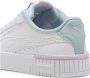 Puma Carina 2.0 Tropical sneakers wit lichtblauw lila Jongens Meisjes Imitatieleer 28 - Thumbnail 4