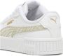 Puma Carina 2.0 Zebra sneakers wit zand goudkleurig Imitatieleer 28 - Thumbnail 4