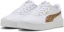 PUMA Carina 3.0 Animal PS Sneakers White-Light Sand- Gold - Thumbnail 4