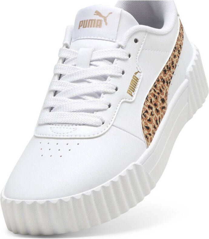 Puma Carina 3.0 Animal sneakers wit zand zwart