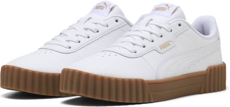 Puma Carina 3.0 sneakers wit goud