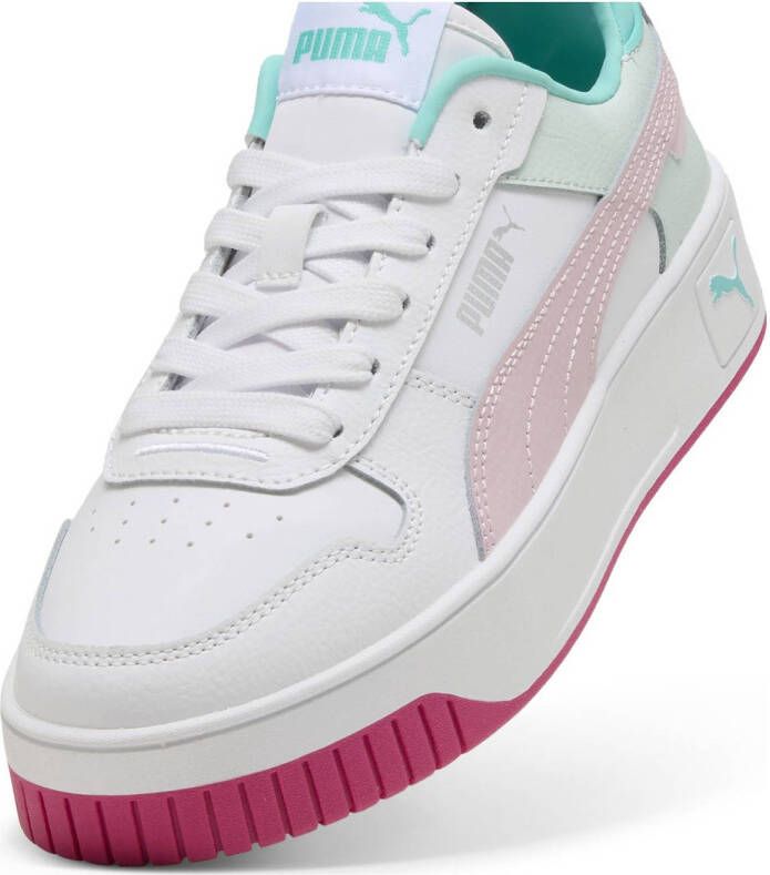 Puma Carina Street sneakers wit roze groen