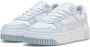 Puma Carina Street leren sneakers wit lichtblauw lichtgrijs Meisjes Leer 35.5 - Thumbnail 7