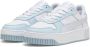 Puma Carina Street leren sneakers wit lichtblauw lichtgrijs Meisjes Leer 35.5 - Thumbnail 8