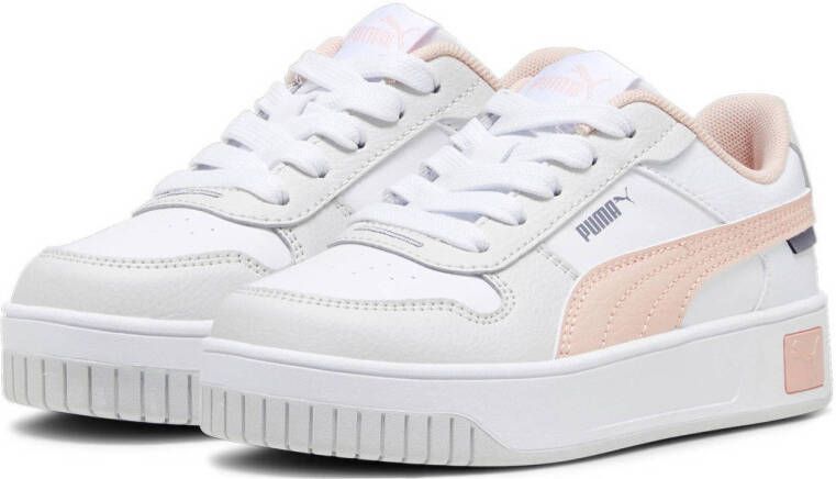 Puma Carina Street leren sneakers wit roze