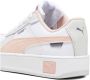 Puma Carina Street leren sneakers wit roze Meisjes Leer Meerkleurig 28 - Thumbnail 3