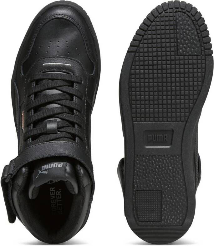 Puma Carina Street Mid sneakers wit lichtroze