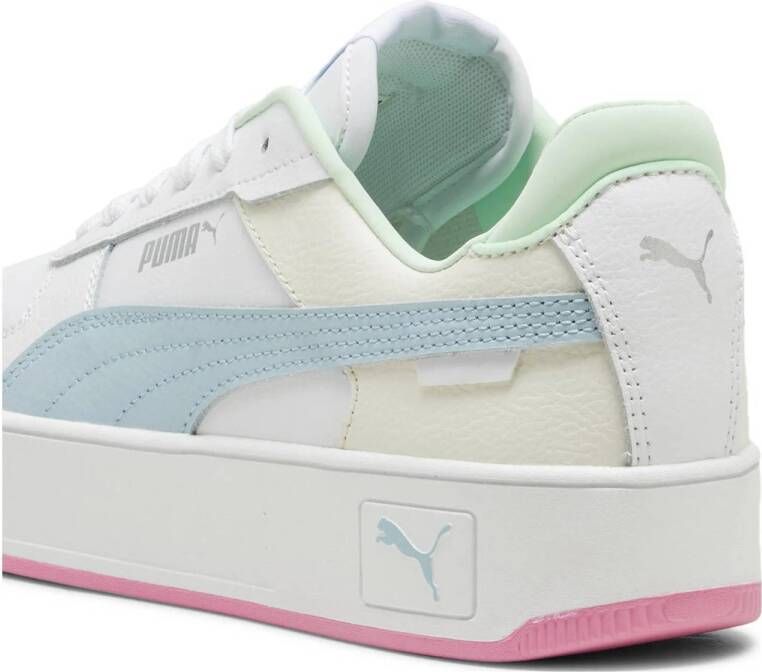 Puma Carina Street sneakers wit lichtblauw roze