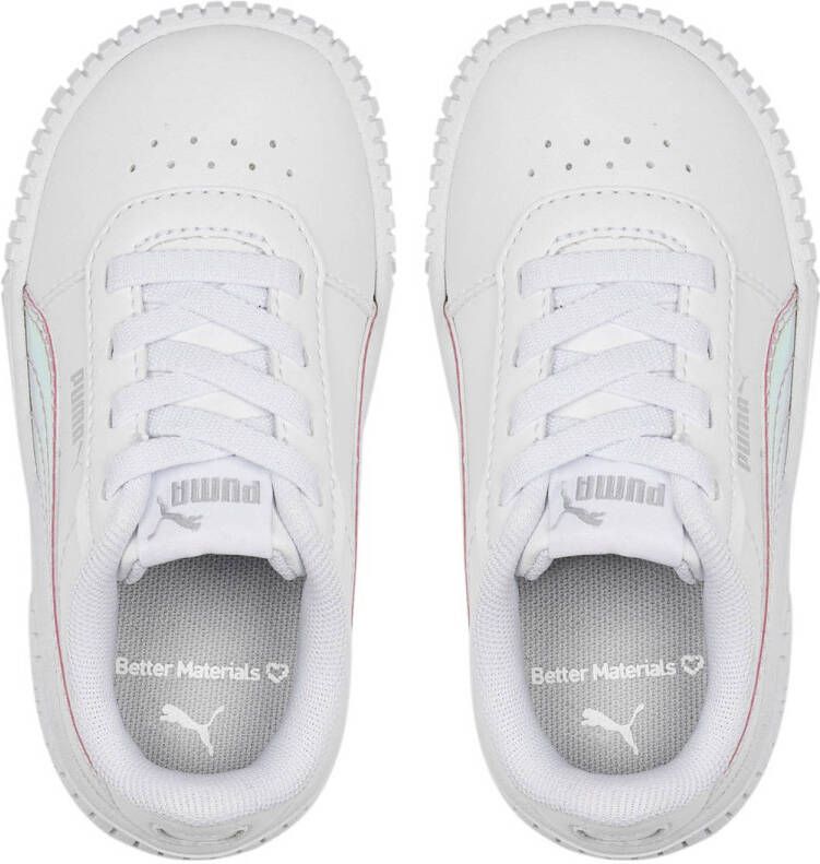 Puma Carino 2.0 sneakers wit metallic zilver