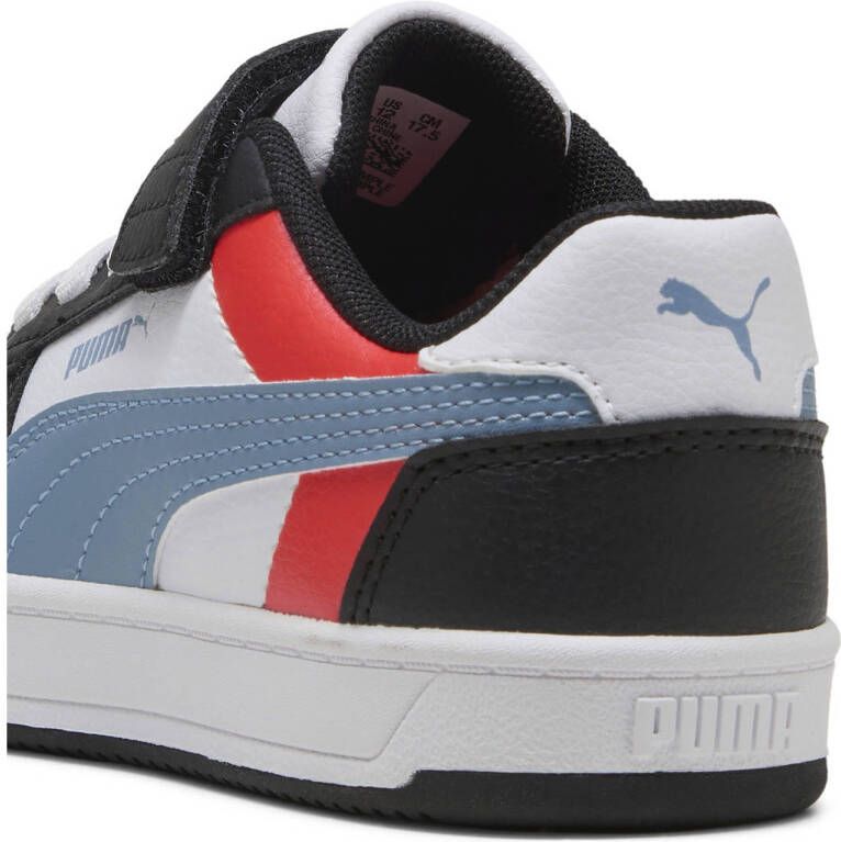 Puma Caven 2.0 Block sneaker zwart blauw rood