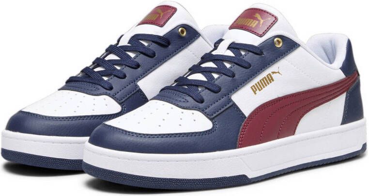 Puma Sportieve Herensneaker met Subtiele Gouden Accenten White Heren