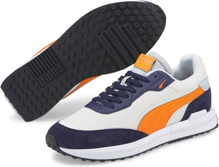 Puma City Rider Electric sneakers donkerblauw lichtblauw oranje