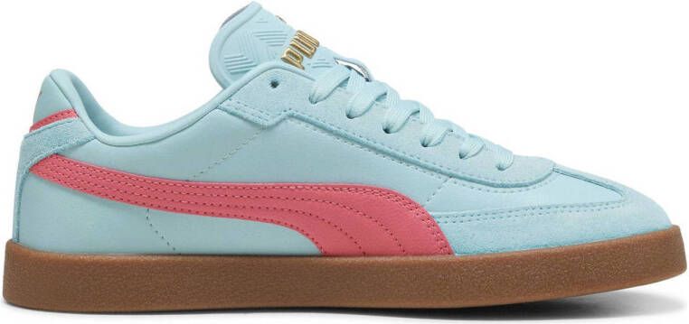 Puma Club II Era sneakers lichtblauw oranje