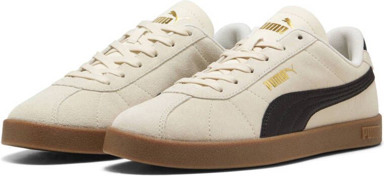 Puma Club II sneakers ecru zwart goud