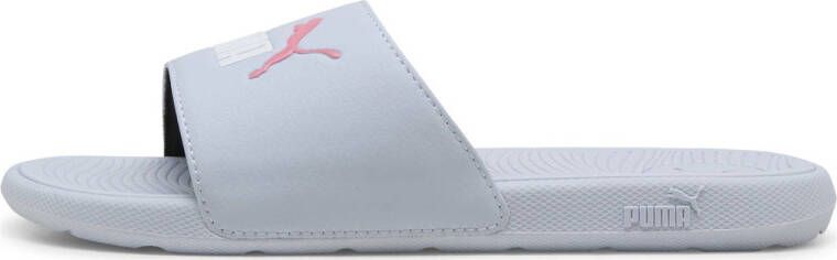 Puma Cool Cat 2.0 Junior badslippers grijs wit roze
