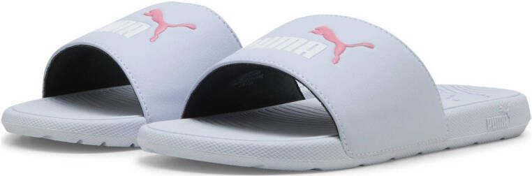 Puma Cool Cat 2.0 Junior badslippers grijs wit roze