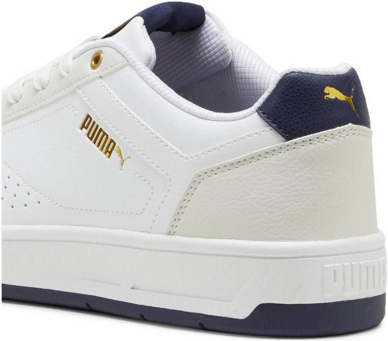 Puma Court Classic sneakers wit lichtgrijs donkerblauw