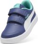 Puma Courtflex V3 V sneakers blauw wit aqua - Thumbnail 4