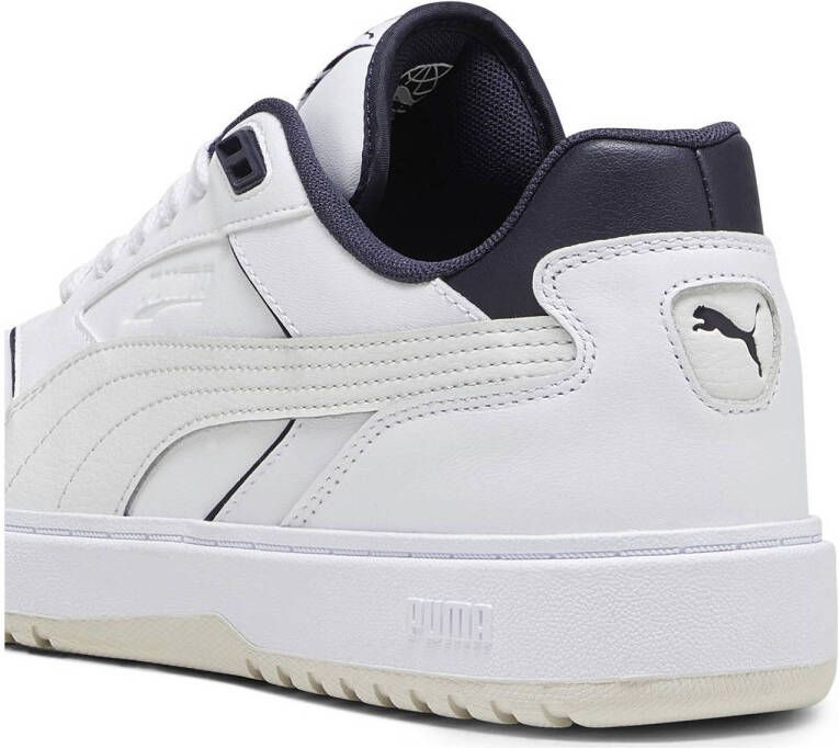 Puma Doublecourt sneakers wit donkerblauw
