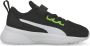 Puma Flyer Runner V Inf sneakers zwart groen wit Jongens Mesh Meerkleurig 23 - Thumbnail 4