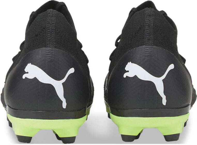 Puma Future 3.3 FG AG Jr. voetbalschoenen zwart wit geel