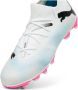 Puma Future 7 Match FG AG Jr. voetbalschoenen wit zwart fuchsia Imitatieleer 34 - Thumbnail 5