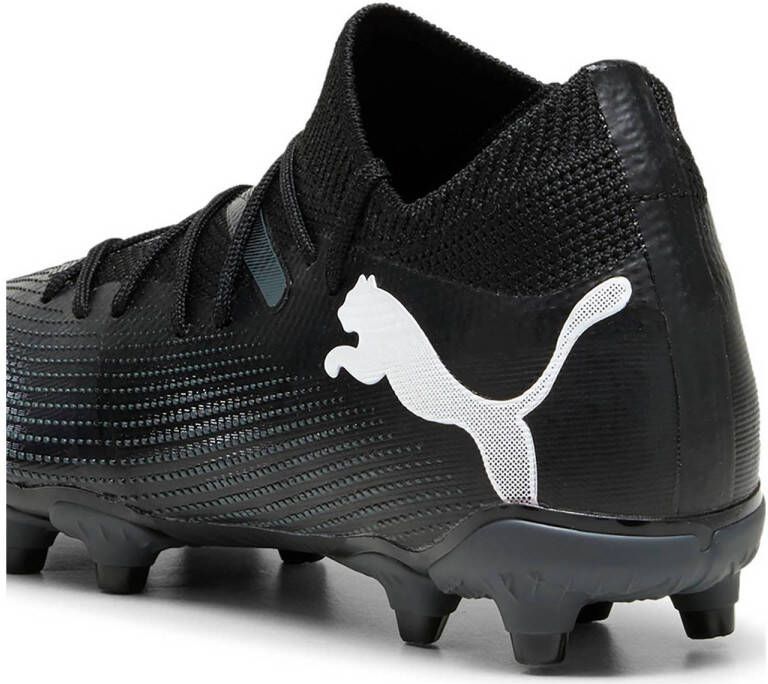Puma Future 7 Match FG AG junior voetbalschoenen zwart wit