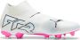 PUMA Future 7 Match+ Veterloze Gras Kunstgras Voetbalschoenen (MG) Wit Roze Zwart - Thumbnail 4