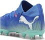 PUMA Future 7 Match Gras Kunstgras Voetbalschoenen (MG) Dames Blauw Turquoise Wit - Thumbnail 6